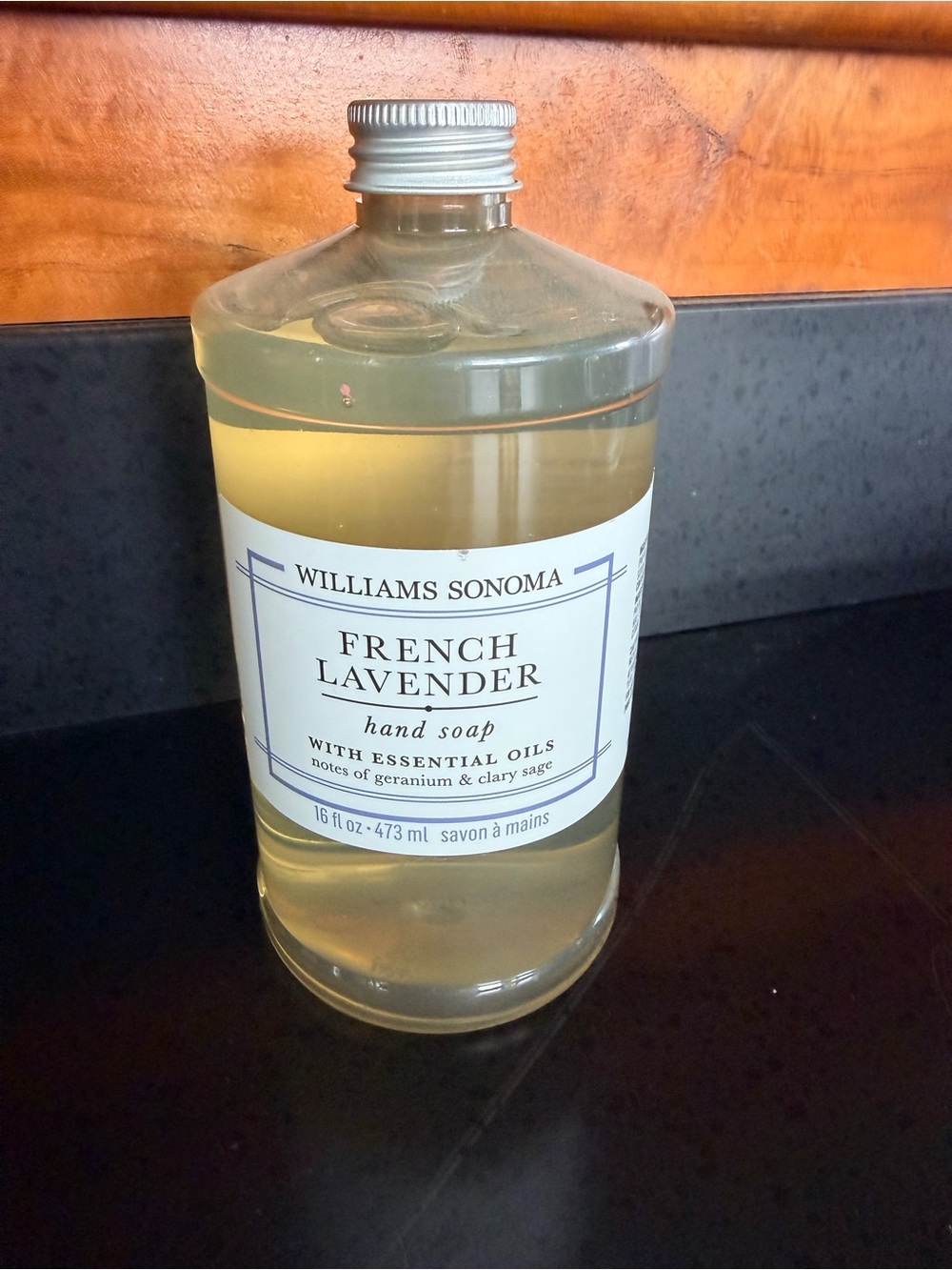 Williams Sonoma French Lavender Hand Soap - Clear Pale Yellow